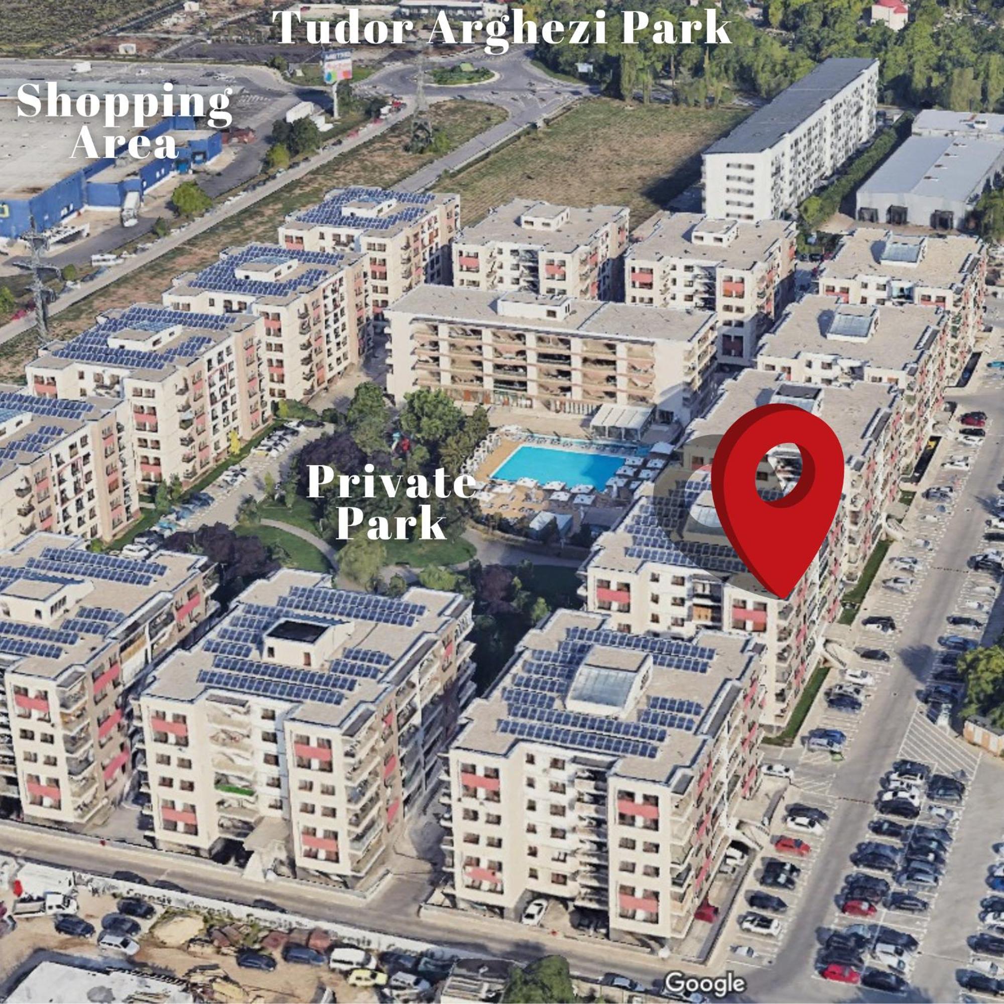 Apartment "Solar 48", Private Parking, One Bedroom Bukarest Eksteriør billede